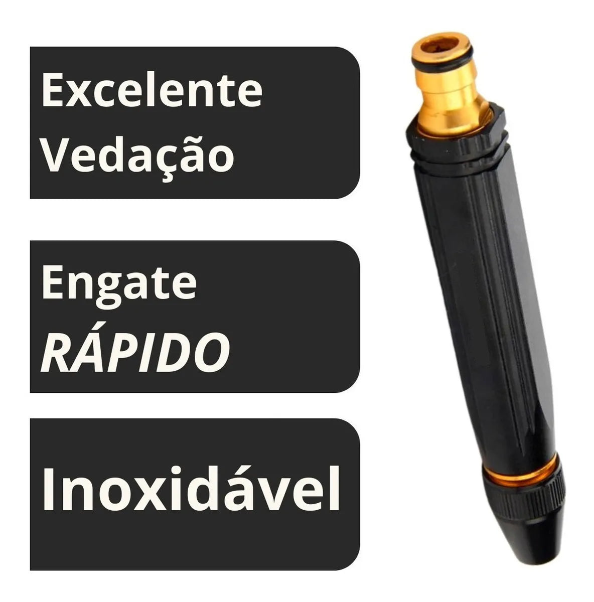 Esguicho para Mangueira de Alta Pressao 3 Em 1 - PowerJet Pro