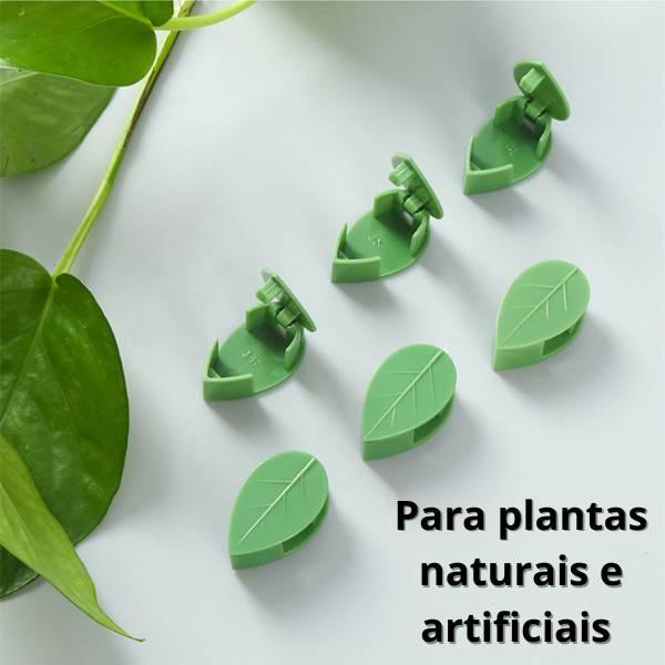 Gancho Autoadesivo para Plantas - Suporte Clipe Folha Invisível - casasleitao
