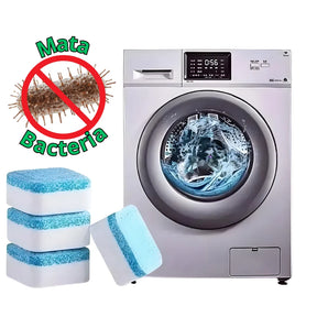 Pastilhas de Limpeza Profunda para Máquina de Lavar (Kit com 6 ou 10 pastilhas)