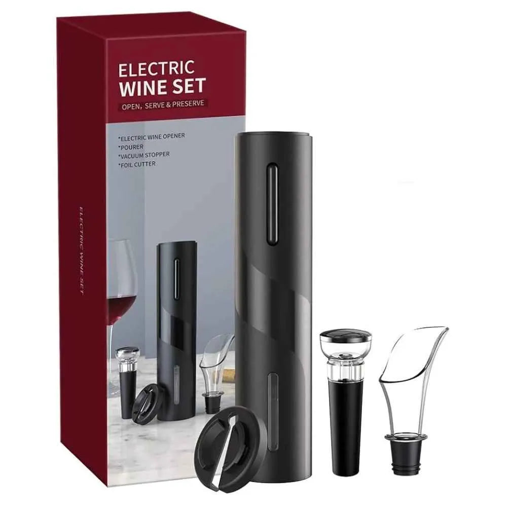 Abridor de Vinho Elétrico Premium 4 em 1