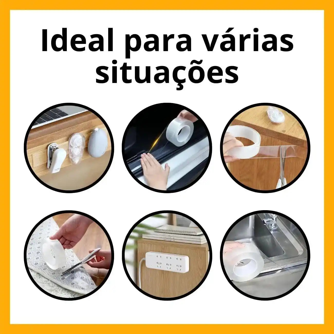 Fita Dupla Face - Adesivos Transparentes Resistentes