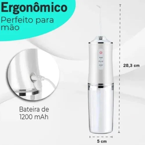 Irrigador Oral Portátil 3 em 1 - HydroSmile Pro