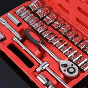 Kit Ferramentas Chave Catraca Jogo de Soquetes Allen Torx - 45 Peças