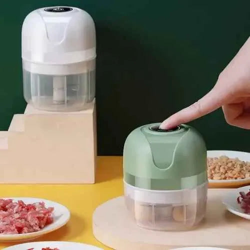 Mini Processador De Alimentos Elétrico Recarregável USB - 250ml
