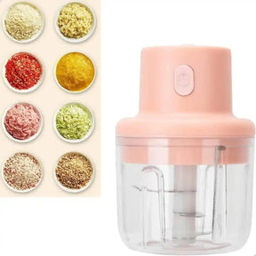Mini Processador De Alimentos Elétrico Recarregável USB - 250ml