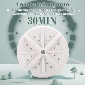 Mini Máquina Lava Roupas p/ Balde Portátil USB - TurbineWash